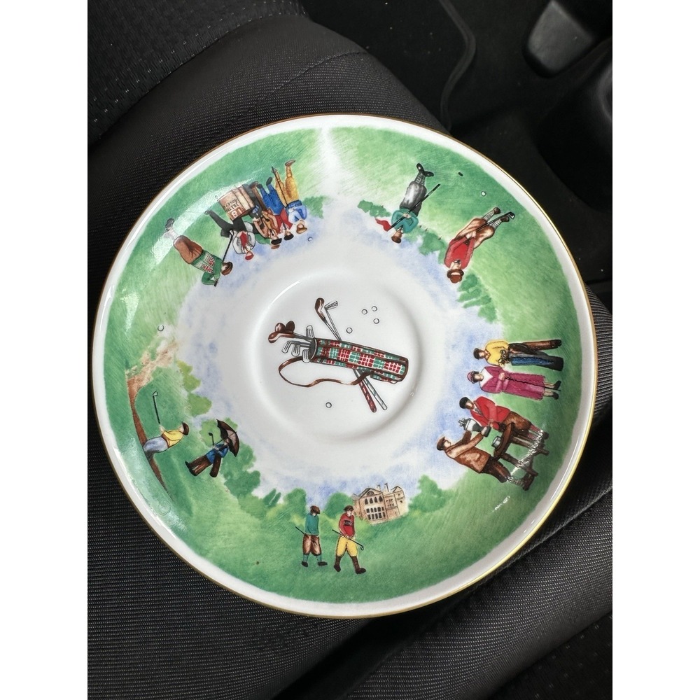 VINTAGE ROYAL‎ WORCESTER VIP GOLF SAUCER